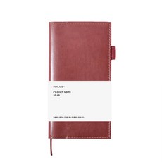 톤랜드 가죽 포켓 수첩, 와인브라운, 1개