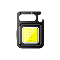 迷你COB鑰匙扣燈，多功能照明開瓶器，Type-C充電，磁吸工作燈，輕巧便攜, 1個