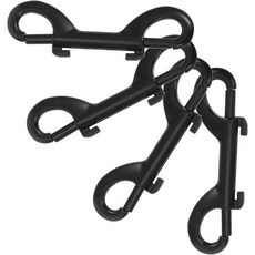 로프 체인 벨트용 4Pcs 더블 엔드 스냅 후크 금속 클립 아웃도어 기어 열쇠고리 안전 후크 디자인을 위한 다용도 패스너 동물 끈 묶기