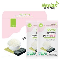 [내아이애] 처음먹는 유기농 아이김 순한김 고소한김(추가증정 이벤트), 순한 김 맛, 15g, 1개