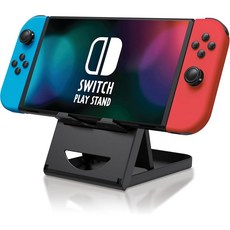 먼지 보호 커버가 있는 스위치 2에 한 보폭 스탠드 조절 가능한 2 / 라이트 액세서리용 소형 휴대용 접이식 홀더 블랙