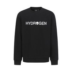 [AK플라자] [하이드로겐] 유니 데일리 맨투맨 H31D3FM002_BK