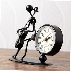 철제 악기 연주 장식 인테리어 탁상시계 집들이 선물 거실 서재 카페소품