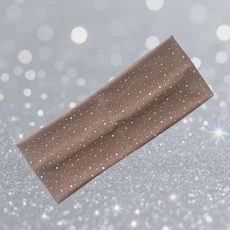 New Sweat-Absorbing Yoga Headband Elastic Solid Color Bling Diamond Breathable Face Wash, 06 A-Khaki