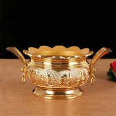 圓通合金雙耳香爐，供佛家用，招財，室內香薰插香爐, 1個