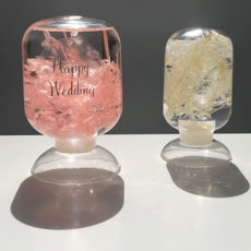 하바리움 거꾸로 용기 무드등 만들기 드라이플라워 부케 말리기 선물, 하바리움 용기 600ml