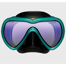 GULL VADER MASK UV420 潛水面鏡 單面鏡 - 游龍潛水, MIR Turquoise