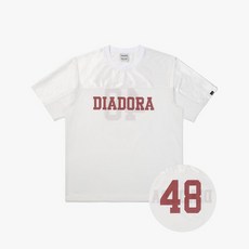 매장정품 diadora 디아도라 [공식스토어] 로고 메쉬 반팔 티셔츠 WHITE 1735608