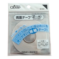 일본 수예용 극세 2mm 양면 테이프 공예용, 1개, 화이트