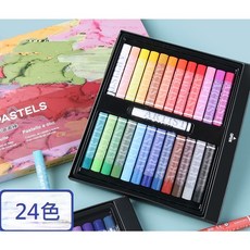 丹丹悅生活 超軟油畫棒套裝 24色 蠟筆 粉彩筆 美術繪畫用具 重彩油畫棒, 1個, 油畫棒套裝(24色)