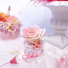 法式雙色玫瑰香氛擴香花 櫻花粉 (贈5ml香氛油), 法式雙色玫瑰香氛擴香花櫻花粉（贈送5ml香氛油）