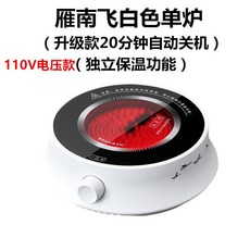 飛鳴電陶茶爐 110V 20分鐘自動關機 獨立保溫功能 800W功率 17cm面板, 白色款單爐 110V