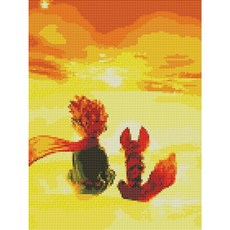 하모니아트 남녀공용 DIY 보석십자수 캔버스형 30X40, 24. 어린왕자2, 24. 어린왕자2, 1개