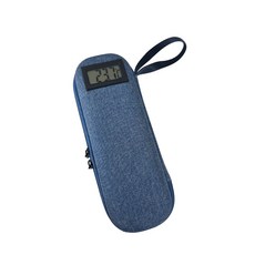 루메트 휴대용 온도표시 인슐린 약품 보냉 파우치 쿨러백 아이스팩, 블루*아이스팩4p