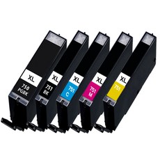 훼이머스잉크 캐논 PGI-750XL / CLI-751XL 호환잉크 대용량 Pixma iP7270 /8770 iX6770/6870 MG5470/5570/6370/6470, 노랑, 1개