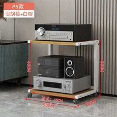 오디오랙 선반 진열장 전축 기계 앰프 장식장 노래방 거치대, I. P5 화이트 라이트호두, I. P5 모델 model 흰색 랙  라이트