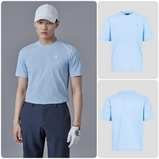 빈폴 BEANPOLE 빈폴골프 SS25 UNI 소로나 반팔 편한 티셔츠 - 스카이 블루 BJ5442NB3Q 509882