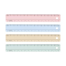 모닝글로리 밀키컬러 자 15cm, 밀키 소다