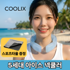 쿨릭스 아이스 넥쿨러 대용량 쿨 넥밴드 스카프, 블루, 1개