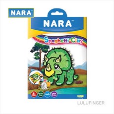 [룰루핑거] NARA 스파게티 클레이 트리케라톱스 23.5x17x0.5cm (100g), 개