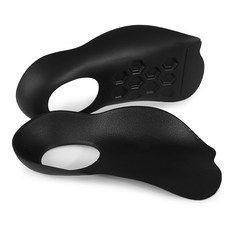 그로우핸즈 신발 뒤꿈치 아치 깔창, 블랙, 1세트