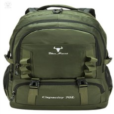 오네모데 대용량 아웃도어 백팩 70L 트래킹가방, 카키(그린)