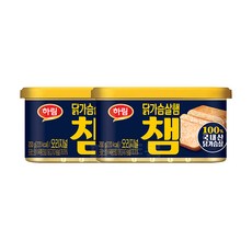하림 닭가슴살햄 챔 오리지널 / 저지방 고단백 닭고기 햄 통조림, 200g, 2개