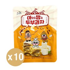 고소한 아몬드땅콩 두부과자, 55g, 10개
