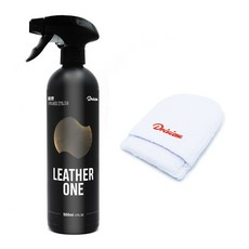 드라이뷰 레더원 500ml 자동차 실내 가죽 세정제 코팅제 보호제+핑거어플, 1세트