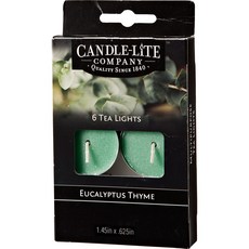 캔들라이트 티라이트 향초, 6개, 68g, 유칼립투스타임