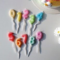 웰베이킹 미니 통통벌룬 숫자초 (번호 선택) / 생일초 케이크초 파티초 파티용품, 0번 (낱개), 1개