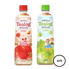 티로그 아이스티 500ml(루비자두 12개+애플청포도 12개)24개, 500ml