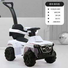 아이들 4륜 카트 충전 원격 조종 남자아이 아기 장난감 자동차 전기 트위스터, 4 흰색 전기 손으로 밀어 조절