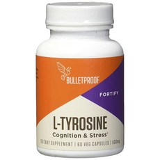 Bulletproof L-酪胺酸認知 500mg 素食膠囊, 60入, 1個