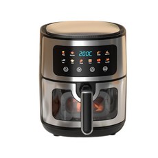 外貿airfryer可視空氣炸鍋電腦版智能家用電炸鍋大容量美規跨境, 歐規智能可視款【國內不零售】