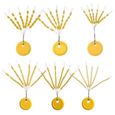 150Pcs 고무 플로트 중지 낚시 Bobber 라인 스토퍼 공간 콩 장비 태클 미끼 액세서리, 10 Oval--L, 10 Oval--L