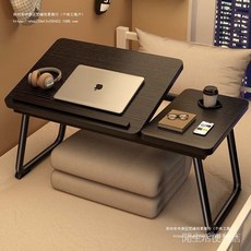 可調節折疊床上小桌子 宿捨床上桌子 可調節高度懶人書桌 飄窗, 【工廠直髮】牛奶白,平麵簡約款W6300PM