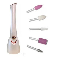 爆款電動美甲打磨機USB便攜式磨甲器 美甲器套裝全自動, 乳白色, 一個