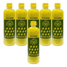 레몬파워 레몬주스 레몬즙, 6개, 500ml