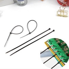 케이블 전선 컴퓨터 TV 선정리 타이 100P 전선 TV선 정리 묶기 케이블타이