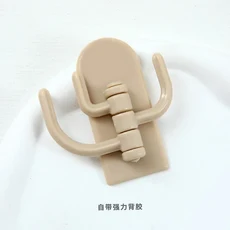 쿠쿠스토어 회전식 다목적 만화 3 후크 귀여운 학생 기숙사 펀치없는 Traceless 끈적 벽 문 키 도구, 09 Style 17