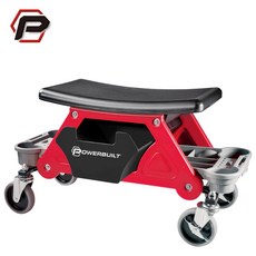 寶力優 專業移動汽修工作椅 工具收納椅 台灣製造, 詳見包裝, 紅色