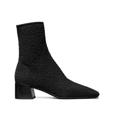 토리 버치 모노그램 니트 앵클 부츠 45mm