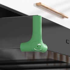 桃園出貨 硅膠抽菸機防撞護角廚房防磕碰墊 防碰頭保護套桌櫃子安全直角套, 1個, 【1個裝】,加長款棕色-油煙機櫃子桌子防撞