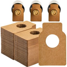 DEAYOU 500 PCS 와인 병 태그 크래프트 목에 걸 수 있는 종이 공예 걸이 저장고 라벨 재사용 가능한 맞춤형 일반 랙 마커 샴페인 양면 갈색, small