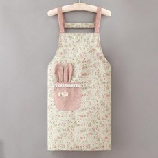 원피스 프릴 앞치마 카페 바리스타 어린이집 린넨 B형