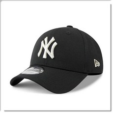 New Era 紐約洋基隊 9FORTY 可調節棒球帽, Black, 1個