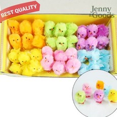 제니앤굿즈 칼라 병아리 인형 소형 장식용 귀여운 인형 36마리 인박스