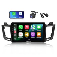 Diyauto 토요타 RAV4 2016용 자동차 스크린 - 라디오 안드로이드 14 시스템 10.1인치 헤드 유닛 지원 블루투스 GPS 네비게이션 Wi-Fi FM/AM SWC 백