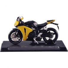 13061495 프라모델 오토바이 모형 모터사이클 1 24에 적합한 혼다 CBR1000RR 2008 미니어처 컬렉션 바이크 모델 생일 선물, 노랑